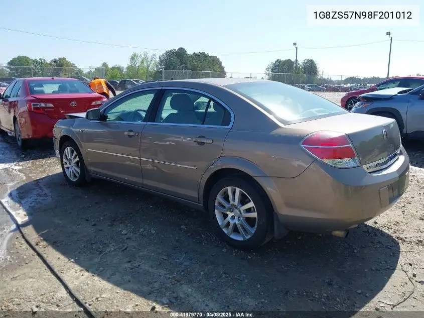 2008 Saturn Aura Xe VIN: 1G8ZS57N98F201012 Lot: 41979770