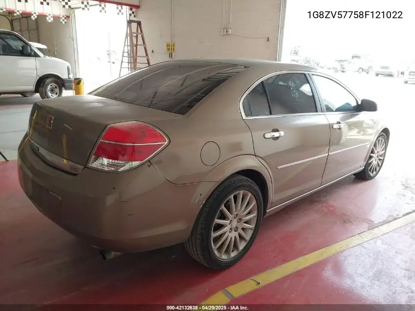 2008 Saturn Aura Xr VIN: 1G8ZV57758F121022 Lot: 42132638