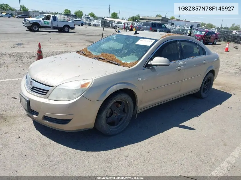 2008 Saturn Aura Xe VIN: 1G8ZS57N78F145927 Lot: 42143203