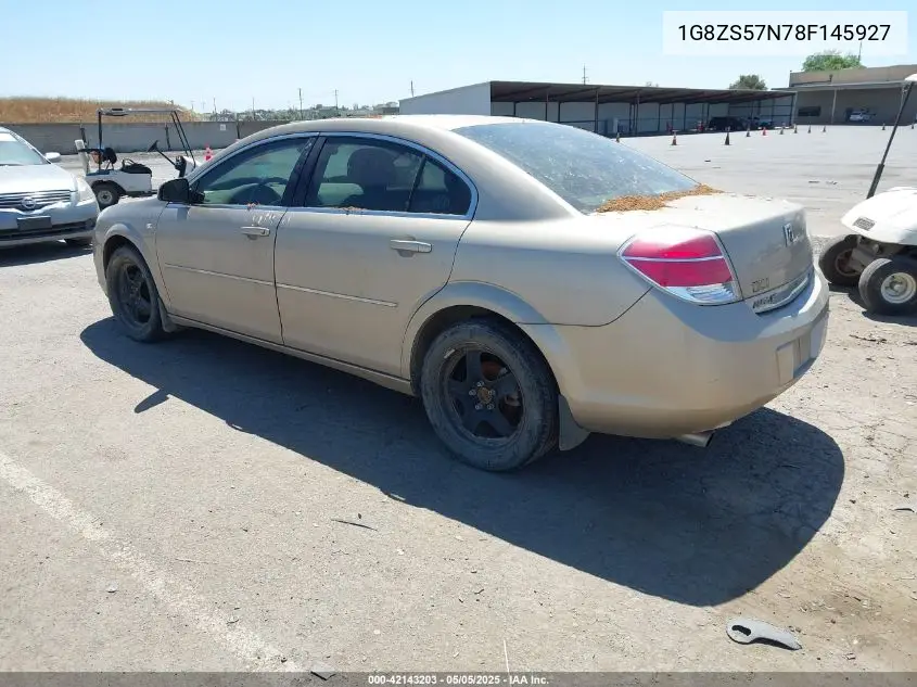 2008 Saturn Aura Xe VIN: 1G8ZS57N78F145927 Lot: 42143203