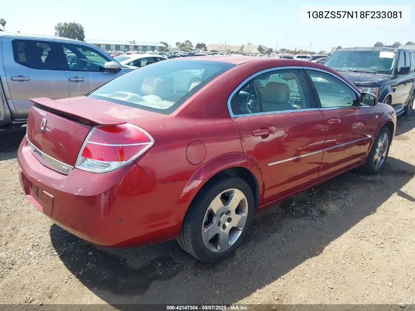 2008 Saturn Aura Xe VIN: 1G8ZS57N18F233081 Lot: 42147304