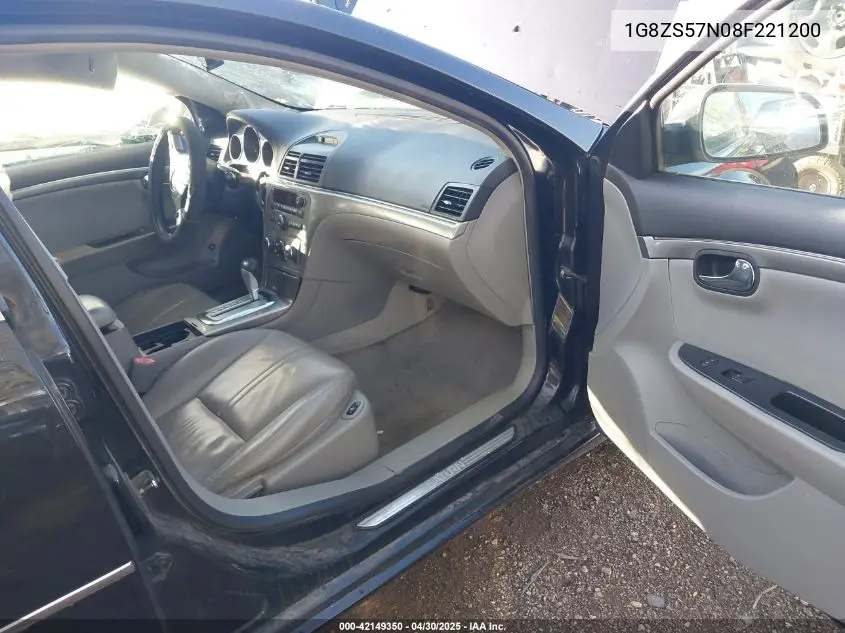 2008 Saturn Aura Xe VIN: 1G8ZS57N08F221200 Lot: 42149350
