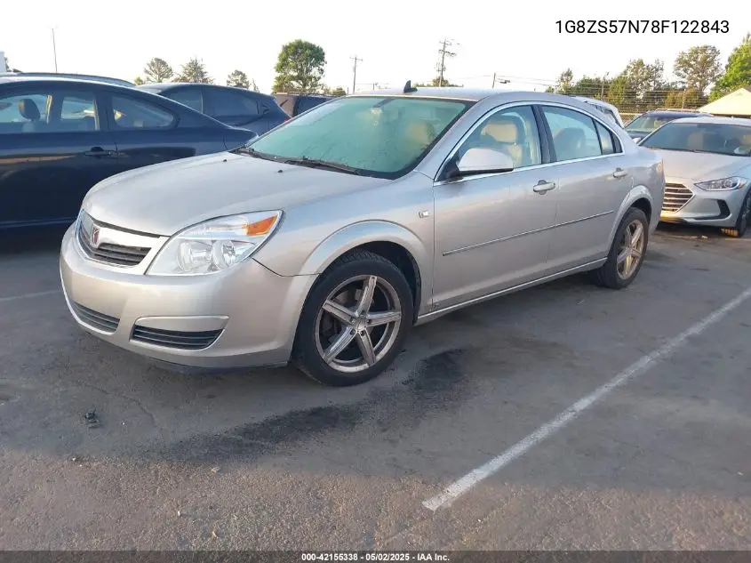 2008 Saturn Aura Xe VIN: 1G8ZS57N78F122843 Lot: 42155338