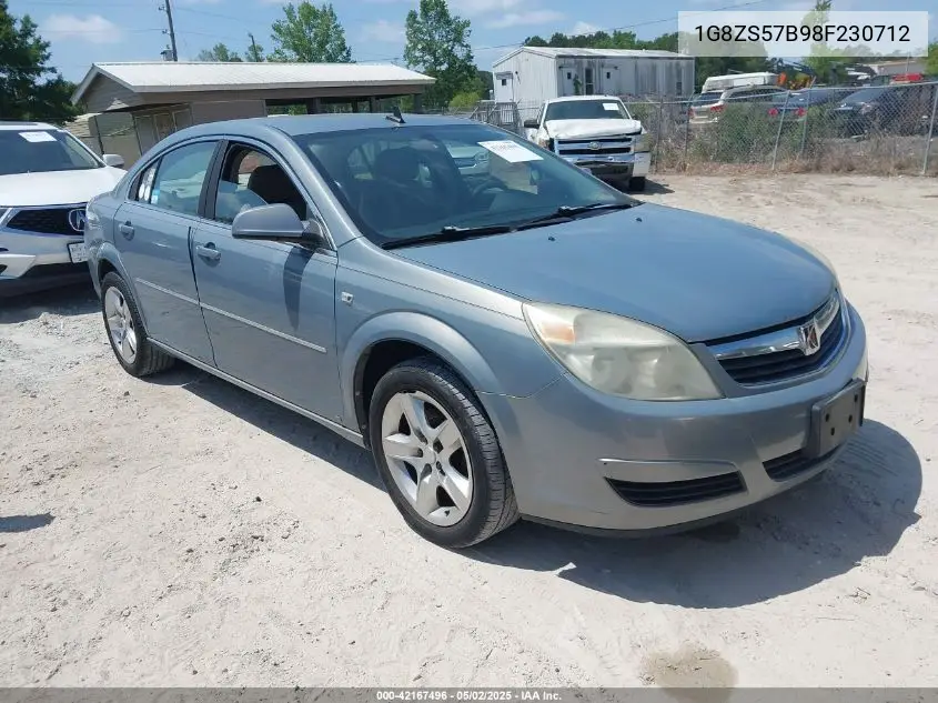 2008 Saturn Aura Xe VIN: 1G8ZS57B98F230712 Lot: 42167496