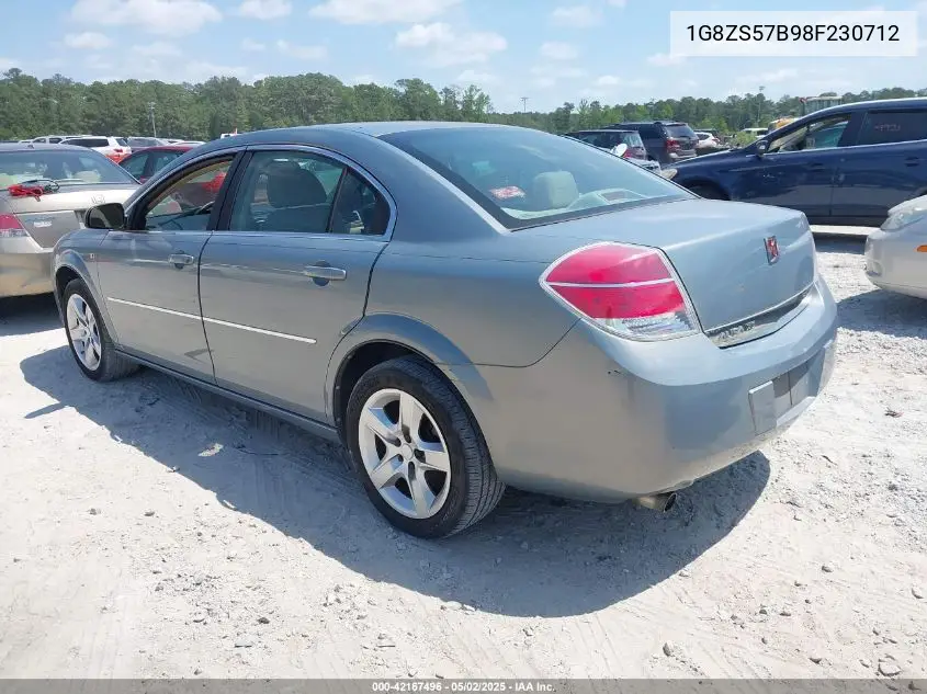 2008 Saturn Aura Xe VIN: 1G8ZS57B98F230712 Lot: 42167496