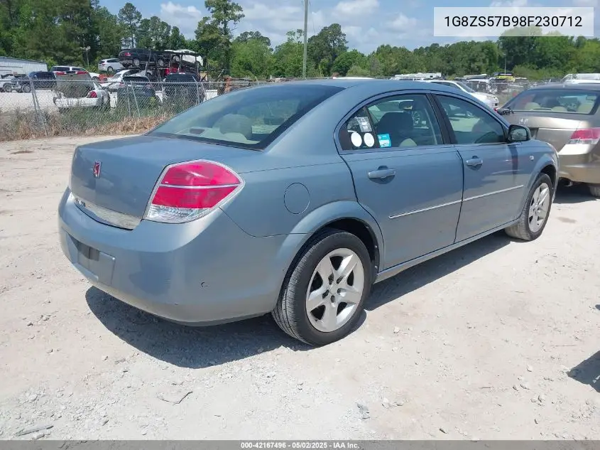 2008 Saturn Aura Xe VIN: 1G8ZS57B98F230712 Lot: 42167496