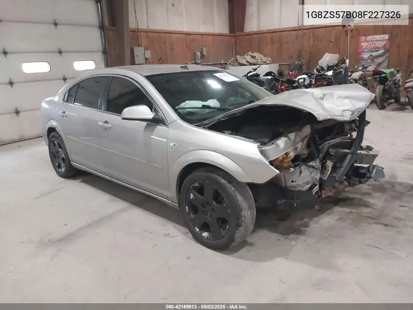 2008 Saturn Aura Xe VIN: 1G8ZS57B08F227326 Lot: 42169913