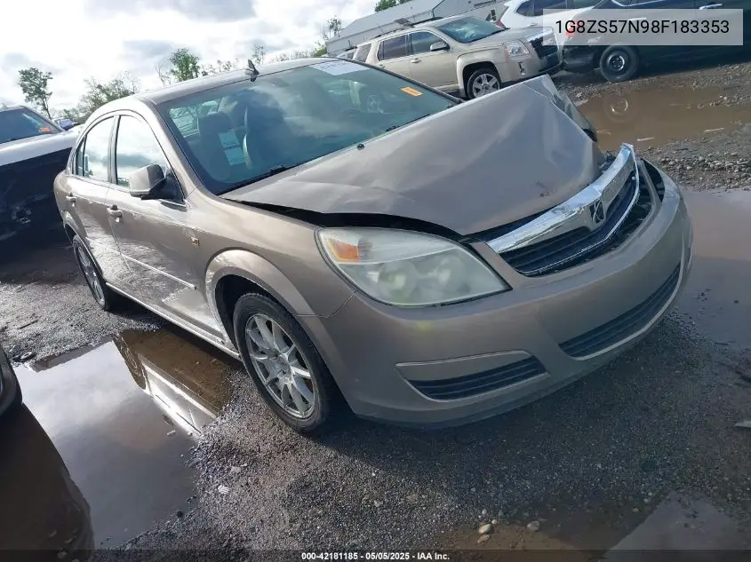 2008 Saturn Aura Xe VIN: 1G8ZS57N98F183353 Lot: 42181185
