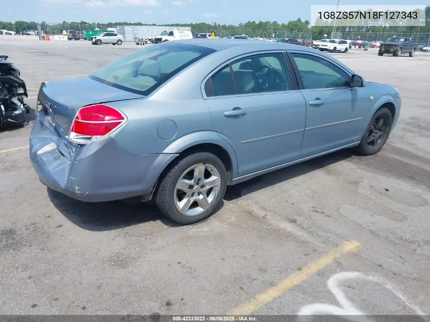 2008 Saturn Aura Xe VIN: 1G8ZS57N18F127343 Lot: 42333022