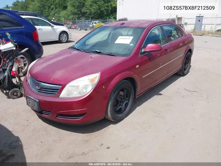 2008 Saturn Aura Xe VIN: 1G8ZS57BX8F212509 Lot: 42501676