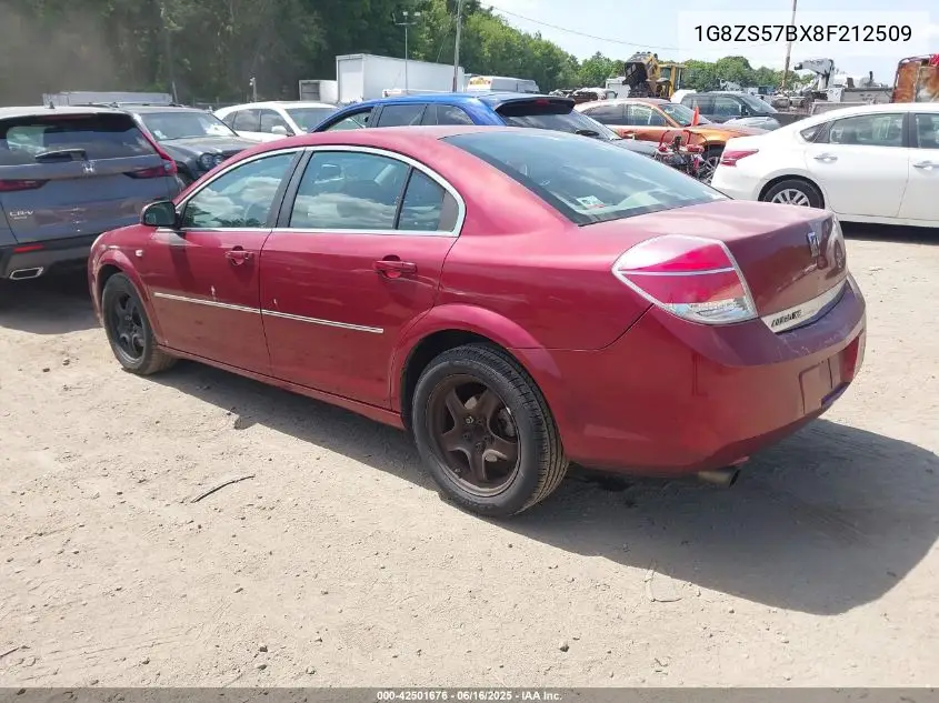 2008 Saturn Aura Xe VIN: 1G8ZS57BX8F212509 Lot: 42501676