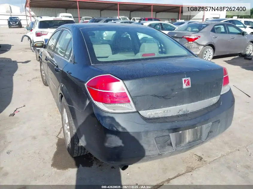 2008 Saturn Aura Xe VIN: 1G8ZS57N48F262400 Lot: 42528025