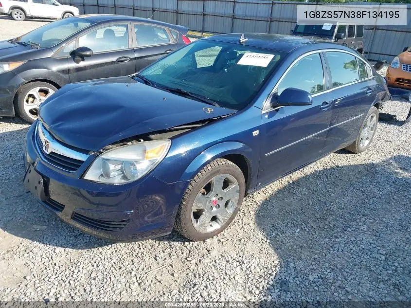 2008 Saturn Aura Xe VIN: 1G8ZS57N38F134195 Lot: 42559285