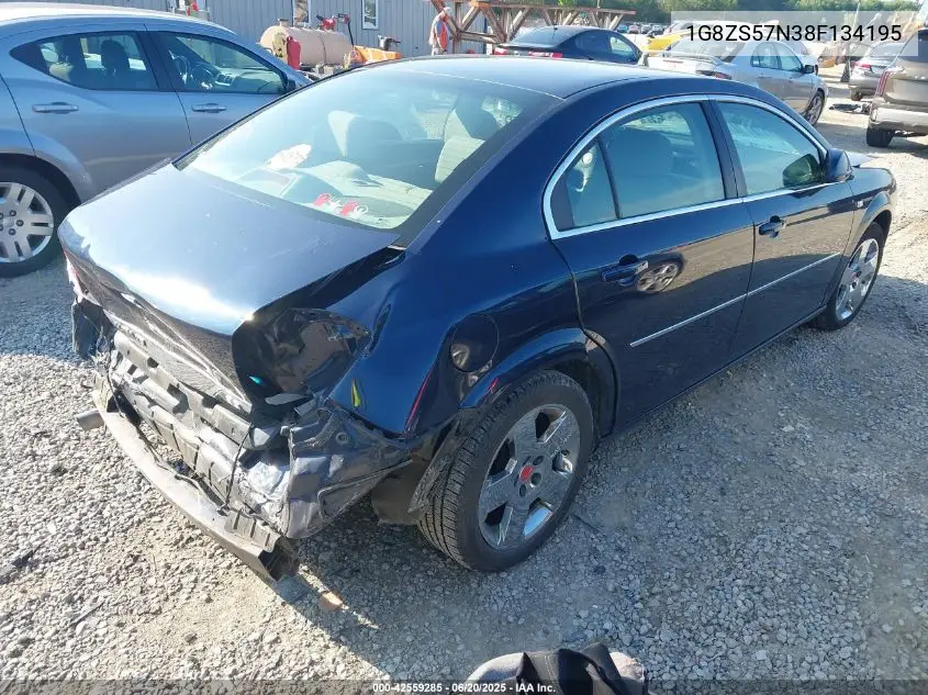 2008 Saturn Aura Xe VIN: 1G8ZS57N38F134195 Lot: 42559285