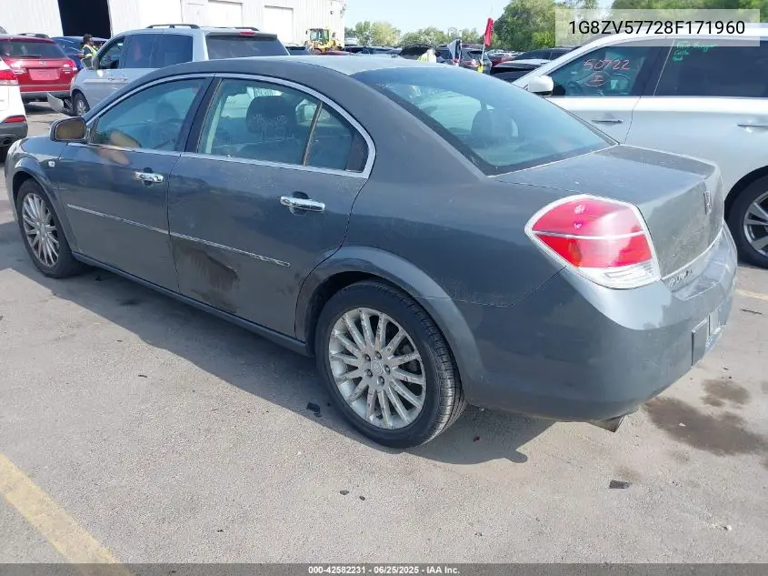 2008 Saturn Aura Xr VIN: 1G8ZV57728F171960 Lot: 42582231