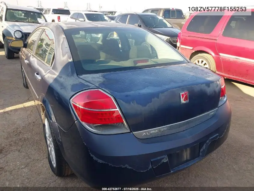 2008 Saturn Aura Xr VIN: 1G8ZV57778F155253 Lot: 42752877