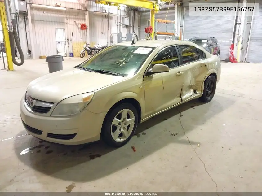 2009 Saturn Aura Xe VIN: 1G8ZS57B99F156757 Lot: 41932582