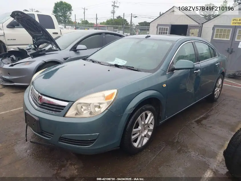 2009 Saturn Aura Xr VIN: 1G8ZV57B49F210196 Lot: 42106730