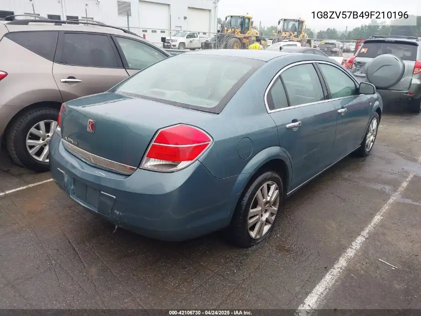 2009 Saturn Aura Xr VIN: 1G8ZV57B49F210196 Lot: 42106730