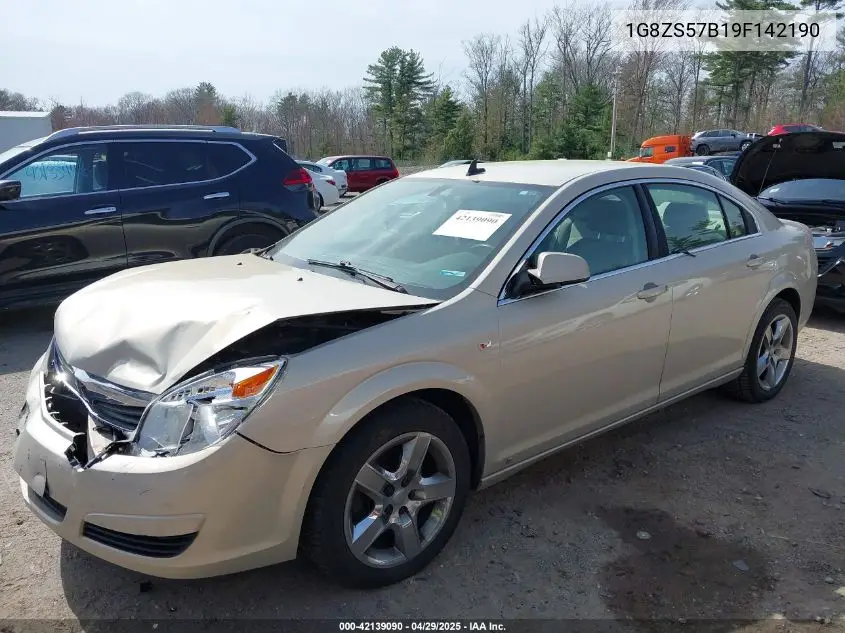 2009 Saturn Aura Xe VIN: 1G8ZS57B19F142190 Lot: 42139090