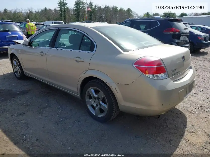 2009 Saturn Aura Xe VIN: 1G8ZS57B19F142190 Lot: 42139090