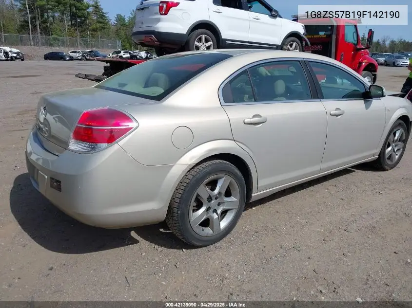 2009 Saturn Aura Xe VIN: 1G8ZS57B19F142190 Lot: 42139090