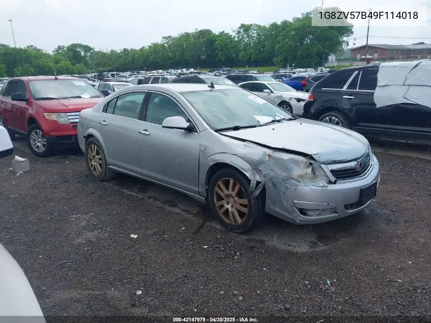 2009 Saturn Aura Xr VIN: 1G8ZV57B49F114018 Lot: 42147979