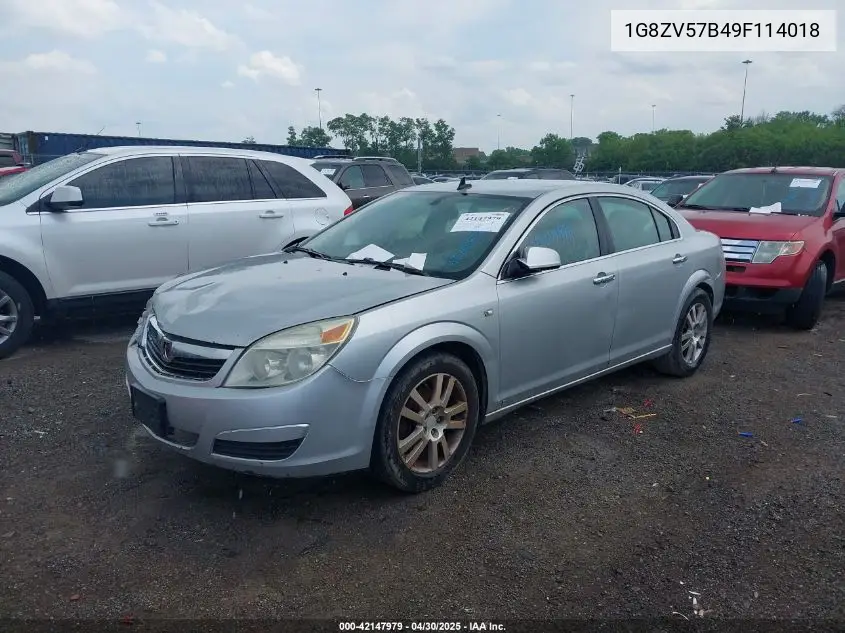 2009 Saturn Aura Xr VIN: 1G8ZV57B49F114018 Lot: 42147979