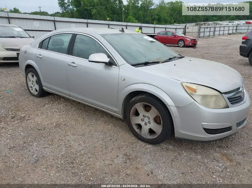 2009 Saturn Aura Xe VIN: 1G8ZS57B89F151680 Lot: 42153185