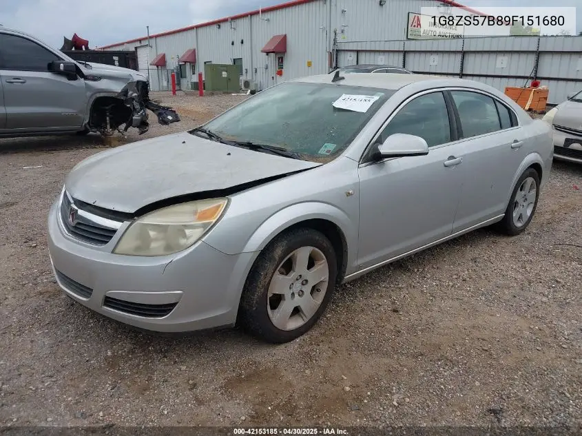 2009 Saturn Aura Xe VIN: 1G8ZS57B89F151680 Lot: 42153185