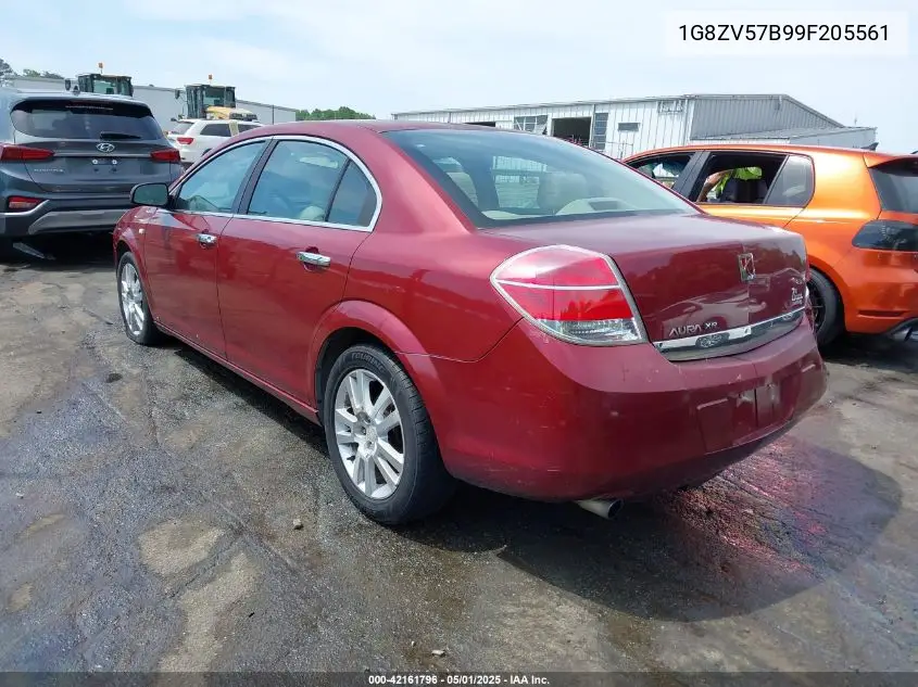 2009 Saturn Aura Xr VIN: 1G8ZV57B99F205561 Lot: 42161796