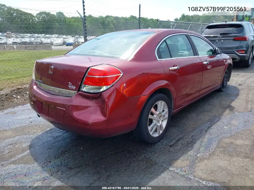 2009 Saturn Aura Xr VIN: 1G8ZV57B99F205561 Lot: 42161796