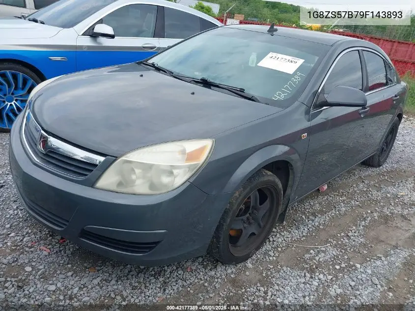 2009 Saturn Aura Xe VIN: 1G8ZS57B79F143893 Lot: 42177389