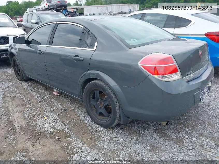 2009 Saturn Aura Xe VIN: 1G8ZS57B79F143893 Lot: 42177389