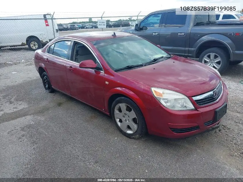 2009 Saturn Aura Xe VIN: 1G8ZS57B39F199085 Lot: 42261094