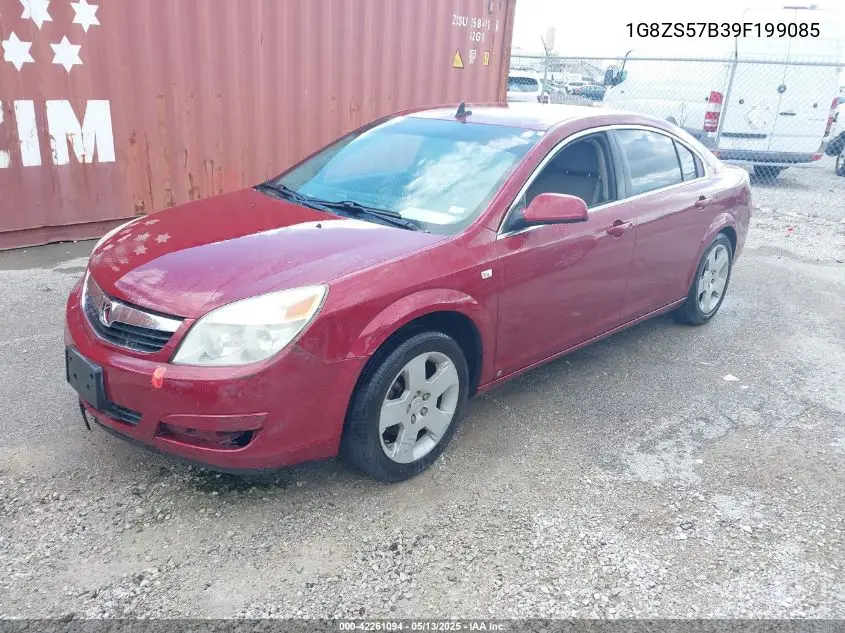 2009 Saturn Aura Xe VIN: 1G8ZS57B39F199085 Lot: 42261094