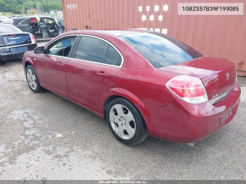 2009 Saturn Aura Xe VIN: 1G8ZS57B39F199085 Lot: 42261094