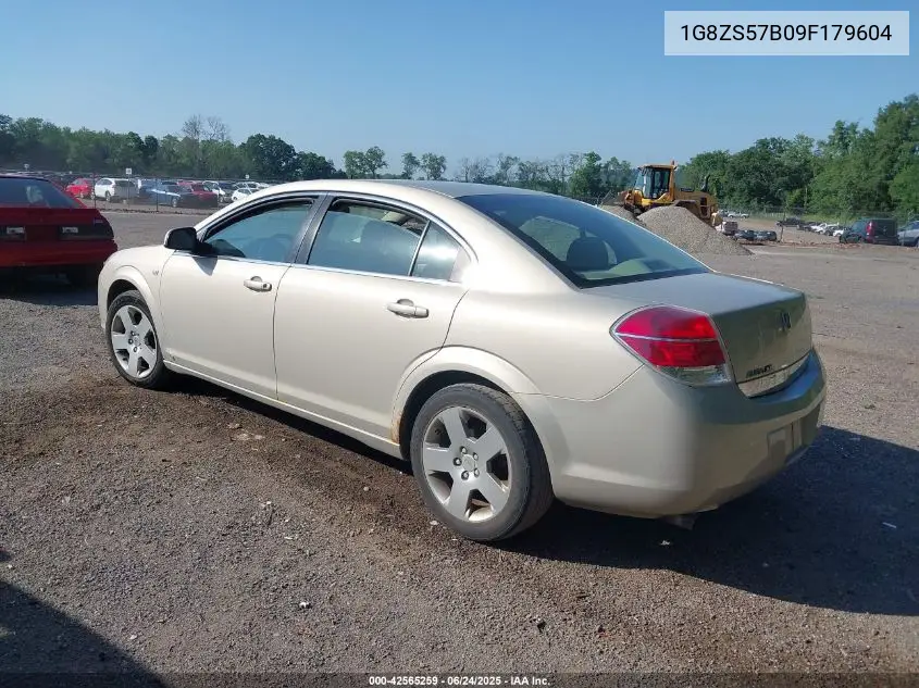 2009 Saturn Aura Xe VIN: 1G8ZS57B09F179604 Lot: 42565259