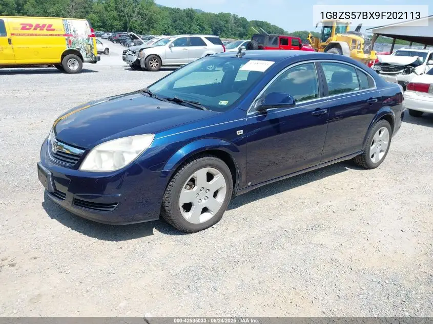 2009 Saturn Aura Xe VIN: 1G8ZS57BX9F202113 Lot: 42585033