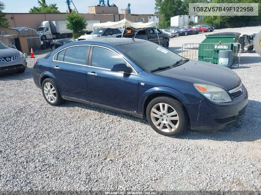 2009 Saturn Aura Xr VIN: 1G8ZV57B49F122958 Lot: 42601497