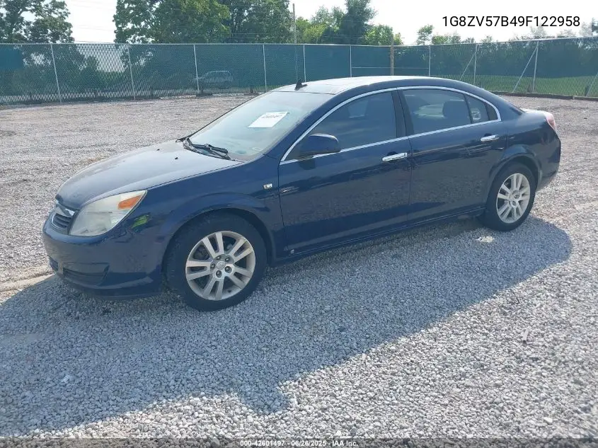 2009 Saturn Aura Xr VIN: 1G8ZV57B49F122958 Lot: 42601497