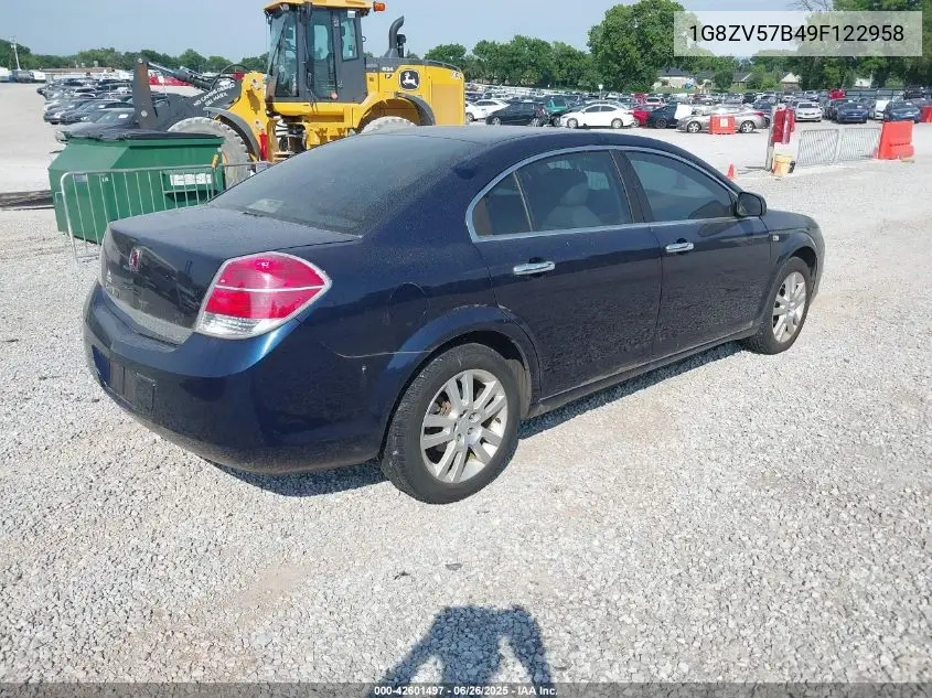 2009 Saturn Aura Xr VIN: 1G8ZV57B49F122958 Lot: 42601497