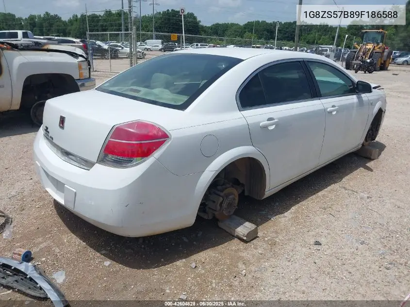 2009 Saturn Aura Xe VIN: 1G8ZS57B89F186588 Lot: 42604828