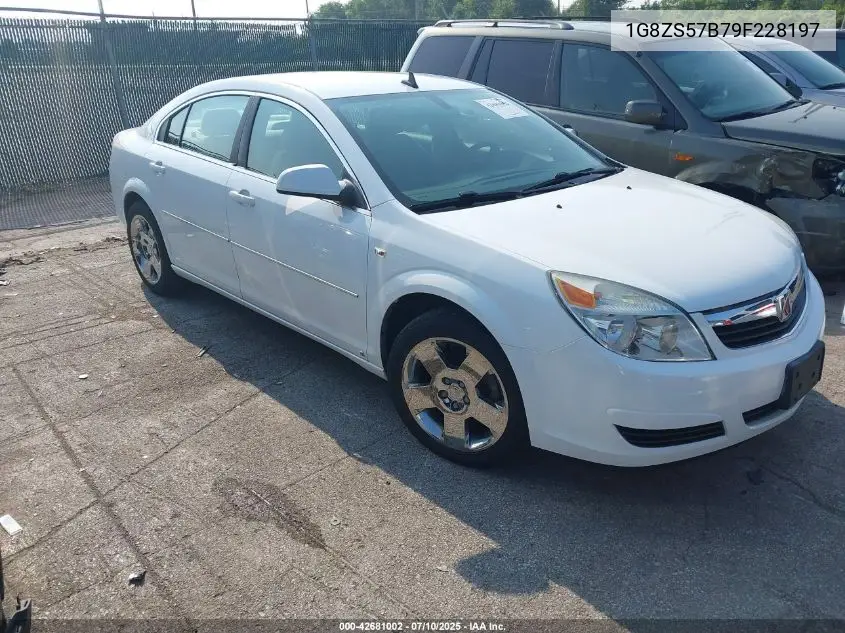 2009 Saturn Aura Xe VIN: 1G8ZS57B79F228197 Lot: 42681002