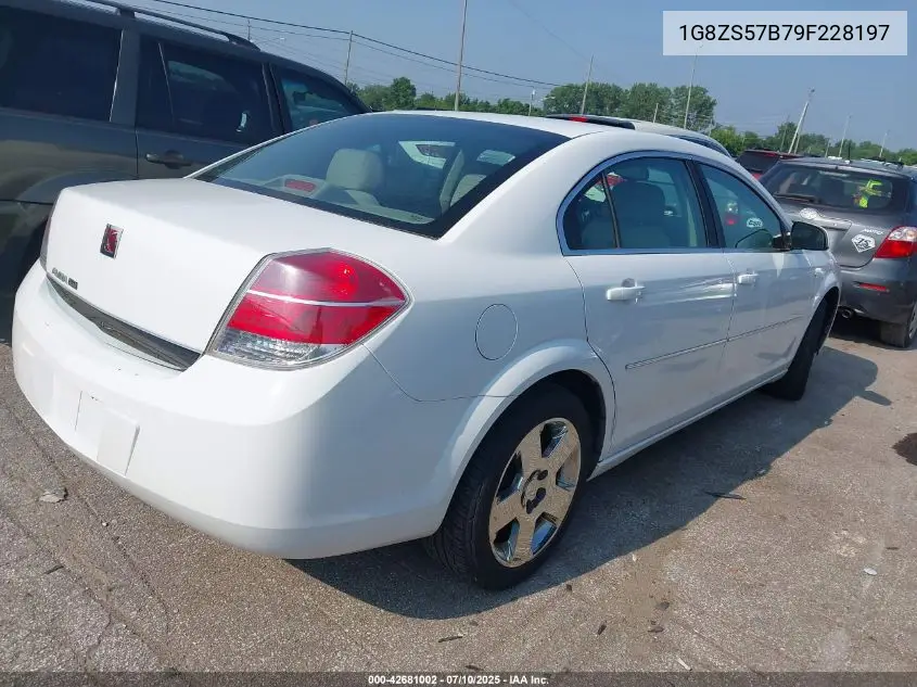 2009 Saturn Aura Xe VIN: 1G8ZS57B79F228197 Lot: 42681002