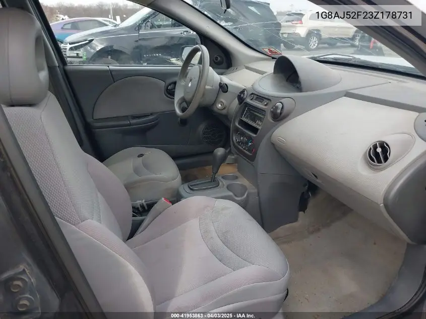 2003 Saturn Ion 2 VIN: 1G8AJ52F23Z178731 Lot: 41953863