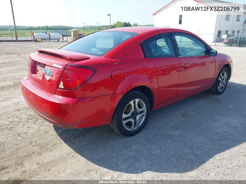 2003 Saturn Ion 3 VIN: 1G8AW12FX3Z206799 Lot: 42149378
