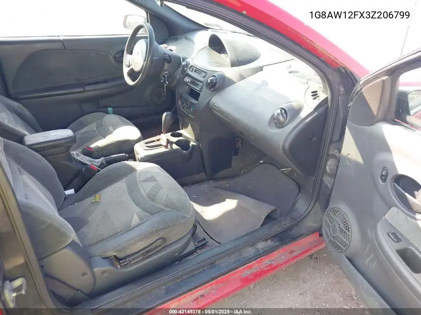 2003 Saturn Ion 3 VIN: 1G8AW12FX3Z206799 Lot: 42149378