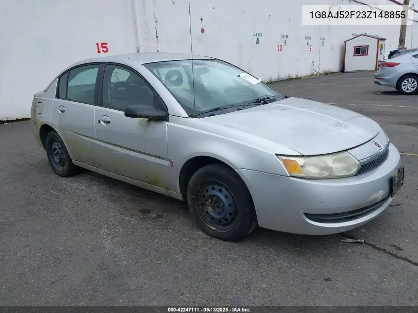 2003 Saturn Ion 2 VIN: 1G8AJ52F23Z148855 Lot: 42247111
