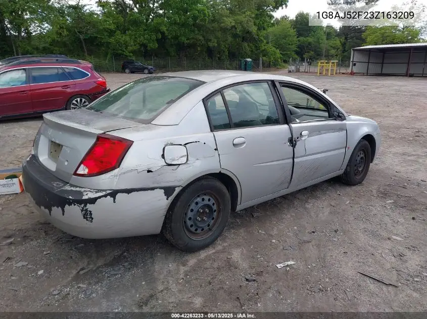 2003 Saturn Ion 2 VIN: 1G8AJ52F23Z163209 Lot: 42263233